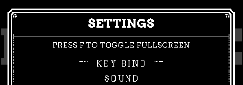 MORSE game settings showing Key Bind option