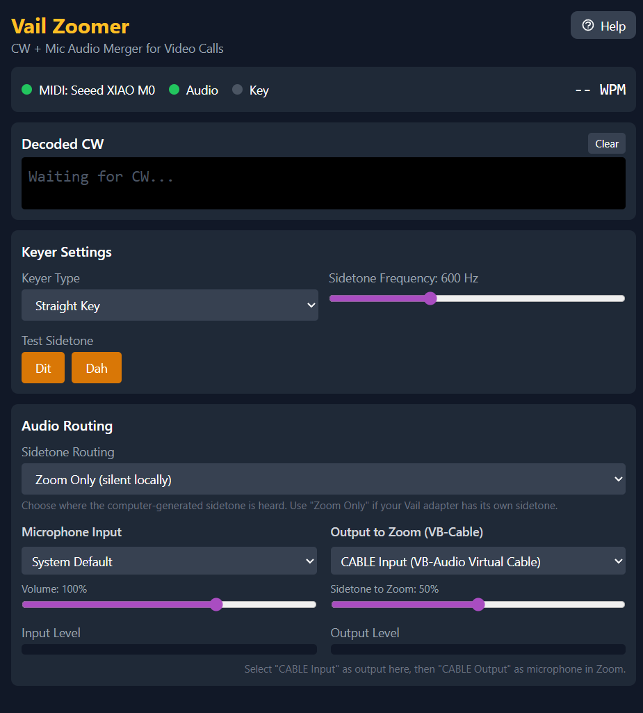 Vail Zoomer Application Screenshot